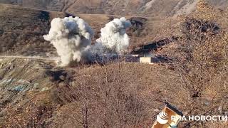 Армянские военные подорвали здания воинской части