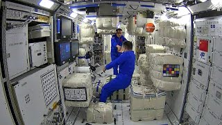 The first astronauts on board the China Space Station