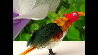 Поделка птицы из подручного материала