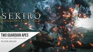 SEKIRO BOSS - Two Guardian Apes | Hard & Demon Bell
