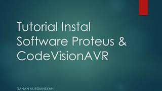 Install proteus & codevision avr (full crack)