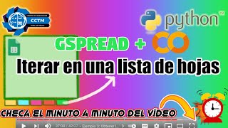 Iterar por una lista de hojas de cálculo de Google | Escribir en una columna | Gspread | Python