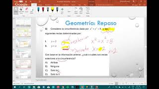 02 Clase Bachillerato 2019 | Geometría - Circunferencias, Rectas