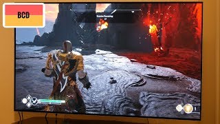 PS4 Pro -  4K HDR Footage Of God Of War Gameplay On LG Oled | Panasonic Lumix G7 Test