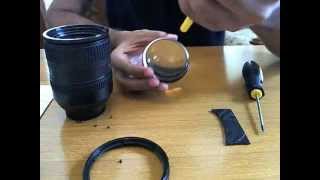 Removing dust from the Nikon 18-200mm VR Lens