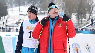 Лукашенко: Предложили от отца отказаться! Это сын откажется от отца?! / Минская лыжня