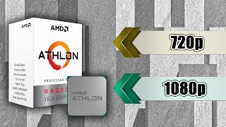 720p VS 1080p (Athlon 200GE + 1050 Ti) 10 Games Benchmarks