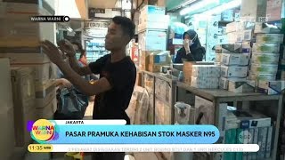 Terkait Virus Corona Stok Masker N 95 di Pasar Pramuka Jaktim Habis Terjual   Warna Warni
