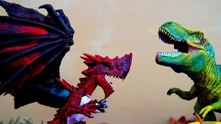 Динозавры. Драконы. Конкурс красоты. Игрушки видео. Для детей