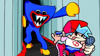 Хагги Вагги Преследует Бойфренда в Вентиляции Friday Night Funkin VS Huggy Wuggy | Vent mode V2
