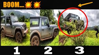 New Mahindra THAR हवा में || 2020 Mahindra Thar almost in The Sky while off-roading