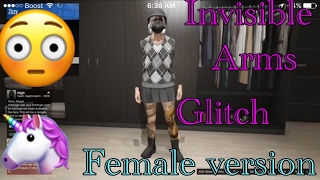 GTA ONLINE INVISIBLE ARMS GLITCH Female Character Version.