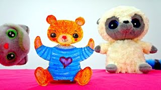 Мишка из бумаги. Простые поделки для детей