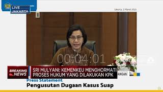 Dugaan Suap Pejabat Ditjen Pajak, Sri Mulyani: Ini Penghianatan!