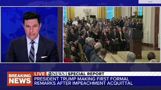 ABC News Special Report Trump Press Conference Feb. 6, 2020