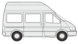 How to Draw a Ford Transit-150 / Как нарисовать Ford Transit-150