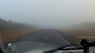 Дальнобой по России. Туман стеной и Пермские горки