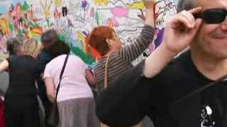 QUADCITY: Jon Burgerman Mural at QUAD Hoardings 2007