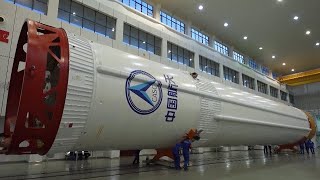 Mengtian and Long March-5B Y4 arrived at launch site