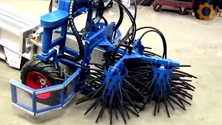 Terrifying machine catches chickens on the farm!