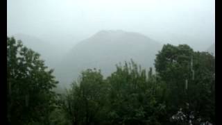 healing with sound of rain in mountains...