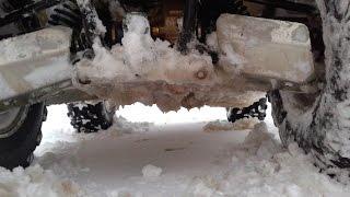 Stels 700 H EFI по полю зимой