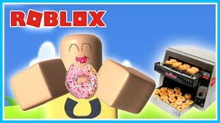 BIKIN PABRIK DONAT PRIBADI!! MAKAN DONAT SEPUASNYA GRATISS - ROBLOX UPIN IPIN