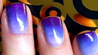 Purple Ombre Sponging Tutiorial