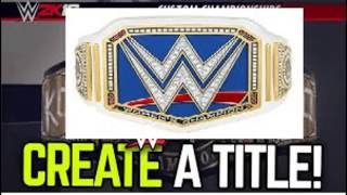 WWE 2K16 CAW FORMULA SMACKDOWN WOMEN'S CHAMPIONSHIP