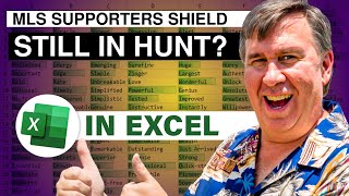 Still In Hunt For MLS Supporters Shield As Of Sept 22 2023 Using Excel - Episode 2626 #mls