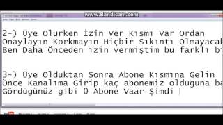 Youtube Abone Kasma Hilesi 09 04 2016 Güncel Çalışıyor
