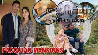 GANITO PALA KAMAHAL ANG MGA MANSIONS NINA MANNY PACQUIAO AT JINKEE PACQUIAO | SOBRANG DAMING MANSION