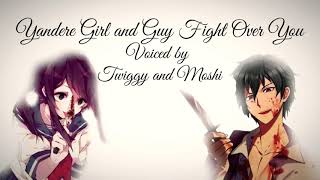 ASMR | Yandere Girl vs Yandere Guy (FIGHTING OVER YOU) [ft. Moshi ASMR]