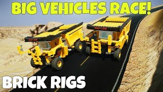 MULTIPLAYER BIG VEHICLES RACE CHALLENGE!  - Brick Rigs Multiplayer Gameplay Challenge
