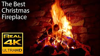 4K Relaxing Fireplace & The Best Instrumental Christmas Music & Crackling Fire Sounds ? UHD 2 Hours