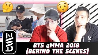 GUYS REACT TO BTS @MMA 2018  (Behind the Scenes)