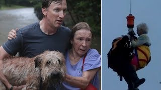 Woman In Wheelchair Lifted From Boat In Heart-Stopping Rescue During Harvey