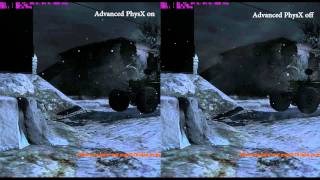 Metro 2033 DX11 Driving To Sparta Advanced PhysX Comparison