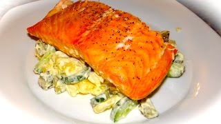 Салат из семги/Salmon Salad