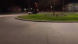 BMW E46 328ci DRIFT at roundabout