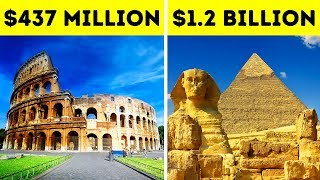 إليك التكلفة المتوقع إنفاقها اليوم لبناء المعالم التاريخية الشهيرة