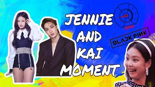 Blackpink's Jennie is peeking EXO's KAI at SBS GAYO DAEJUN 2018