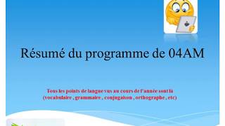 Résumé du programme de 04AM 2019