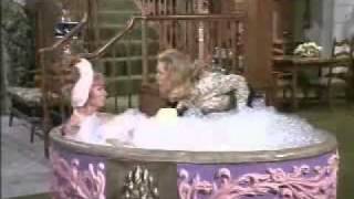 Agnes Moorehead taking a bubble bath...
