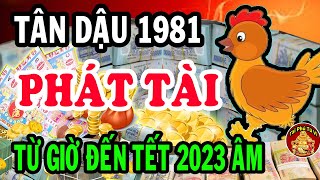 Tiên Tri Chính Xác Tân Dậu 1981 Gánh Lộc Về Nhà, Từ Nay Đến Tết 2023 Cực Giàu