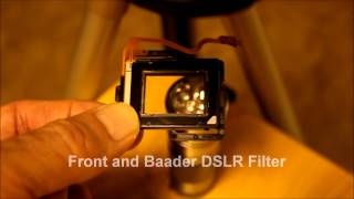 Canon DSLR Front Filter Versus Baader Filter Modification Test