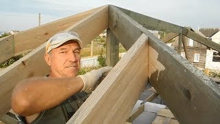 Как правильно запиливать стропила у вальмовой крыши