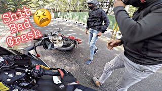 OH SHIT HE CRASHED