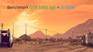 Тест/Benchmark i5-2500 + gtx 1060 3gb. GTA 5, Rainbow Six Siege, PUBG,RUST.