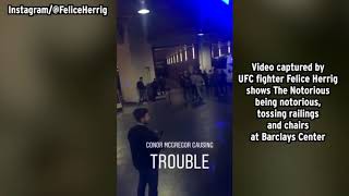 Conor McGregor causes chaos at UFC 223 Media Day in New York